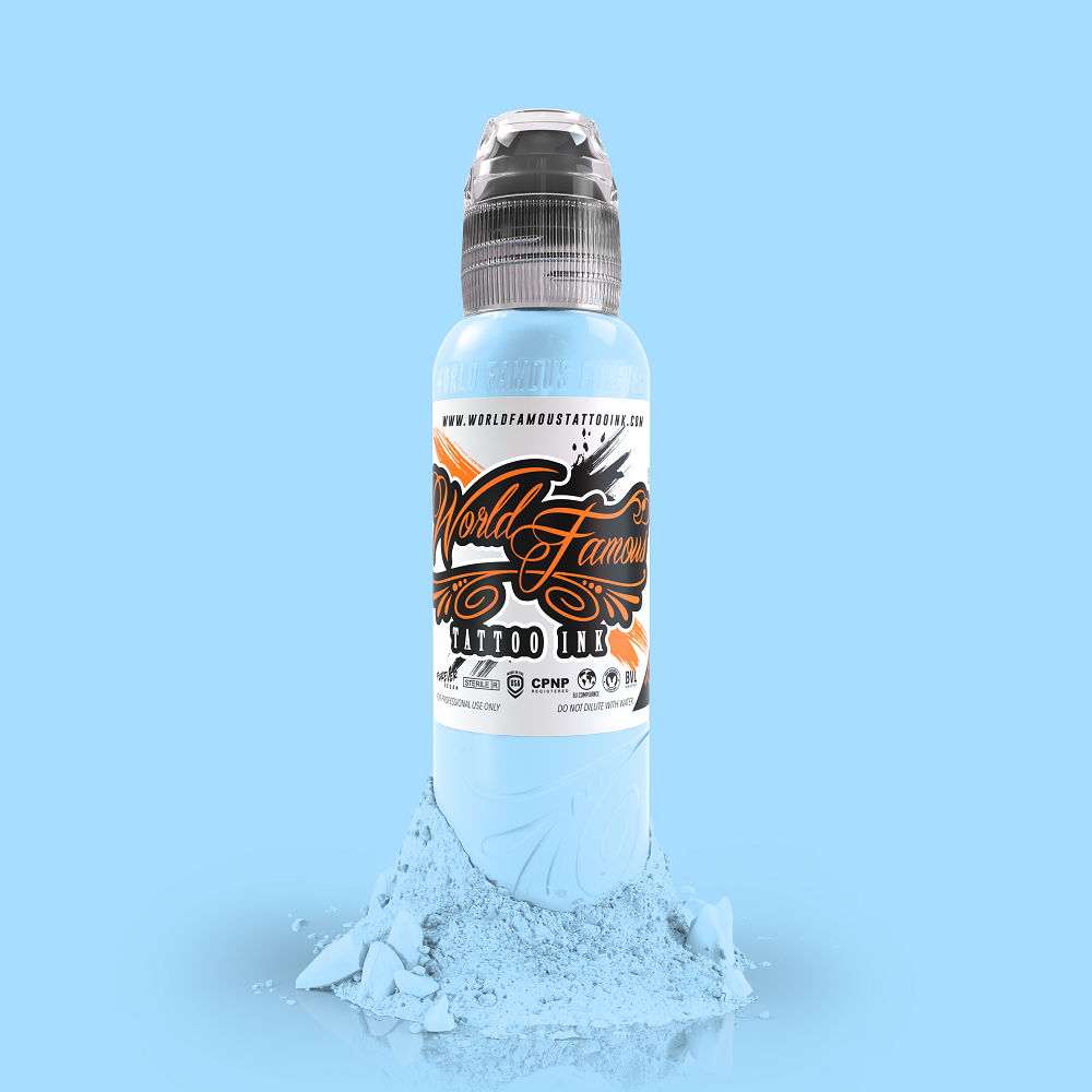 World Famous Tattoo Ink Fountain Blue