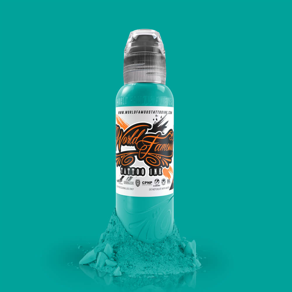 World Famous Tattoo Ink Jay Freestyle Turquoise