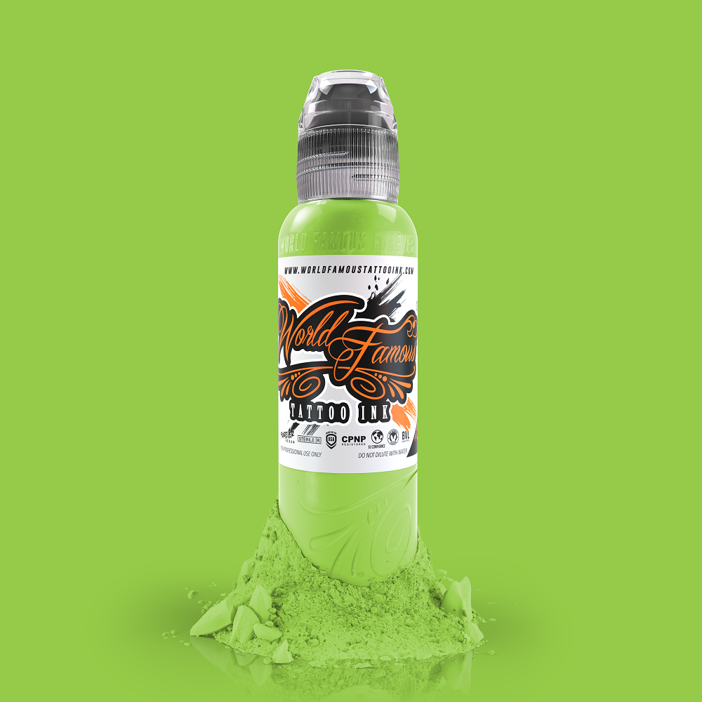 World Famous Tattoo Ink Light Green Pancho