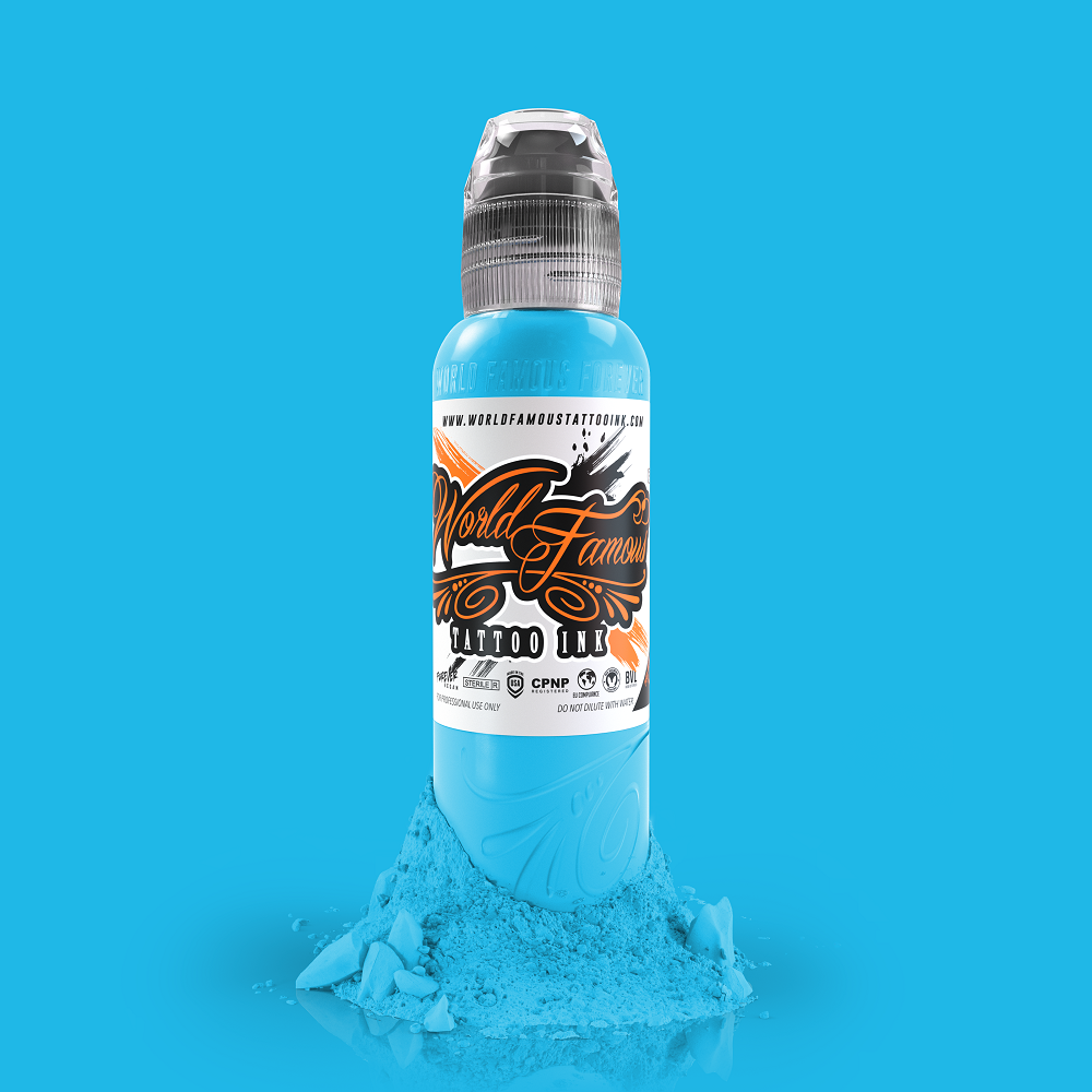 World Famous Tattoo Ink Rainbow Blue