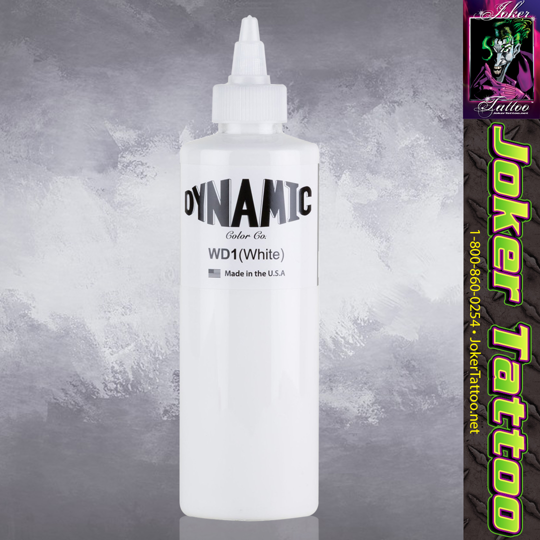 Dynamic White Tattoo Ink now at Joker Tattoo Supply.