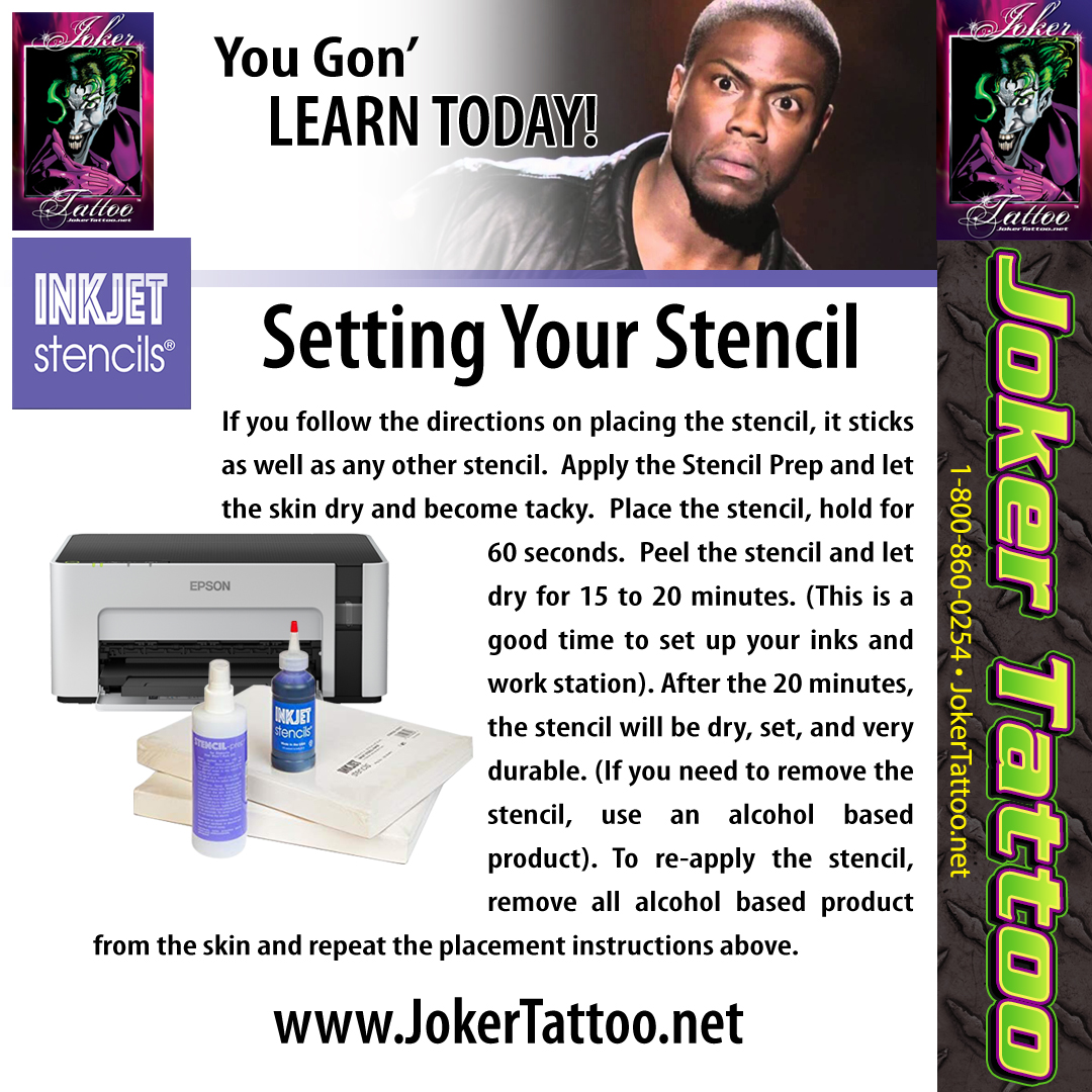 Get Your InkJet Tattoo Stencil Printer at Joker Tattoo Supply.