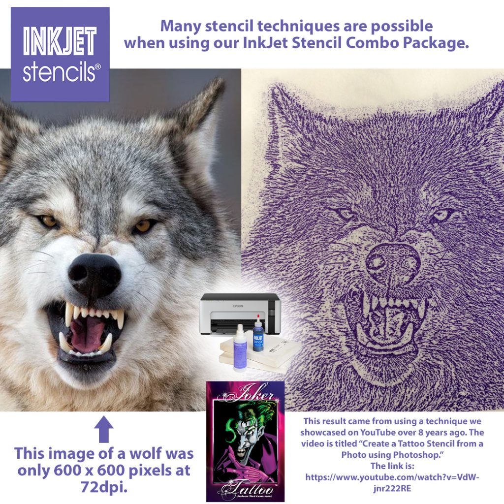 InkJet Stencils are the future of tattoo stencils. Joker Tattoo Blog