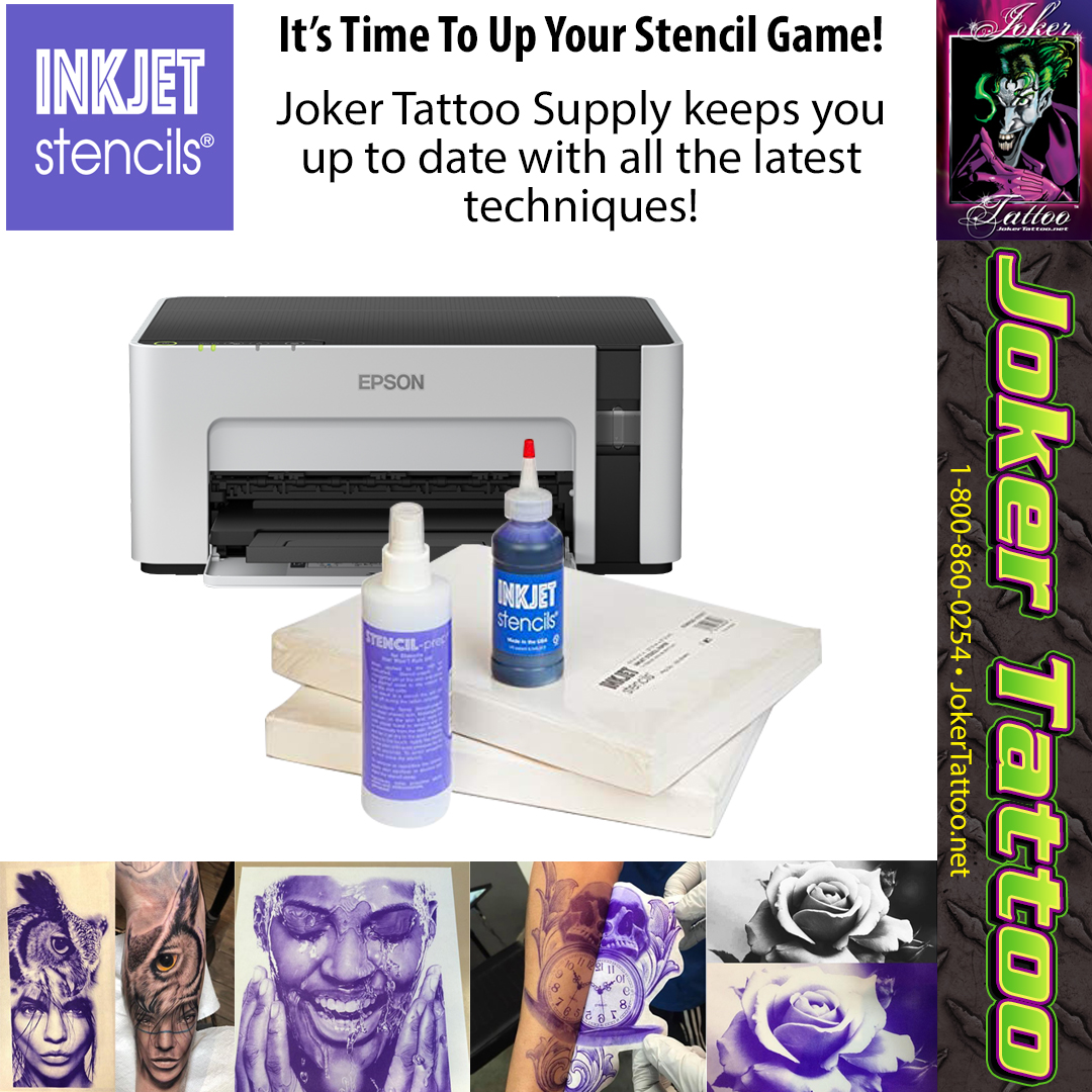 Inkjet stencils starter kit at Joker Tattoo Supplies.