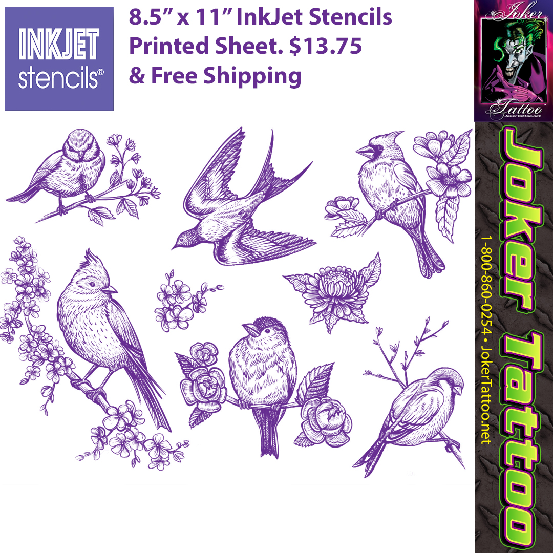 InkJet Tattoo Stencil Sheets Joker Tattoo Blog