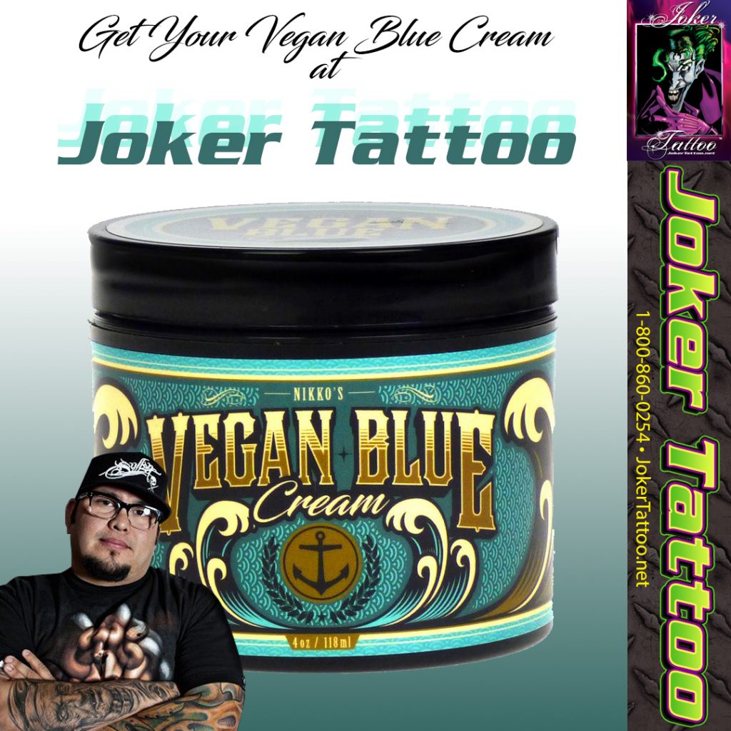 Vegan Blue Cream by Nikko Hurtado | Joker Tattoo Blog